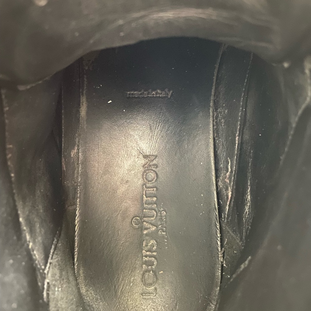 Authentic Louis Vuitton Leather Sneaker Boots sz 7 - Picture 8 of 15